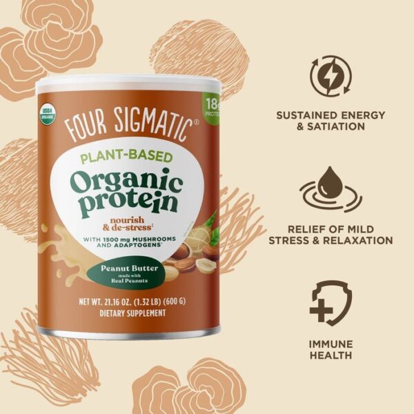 Four Sigmatic Organic Peanut Butter Plant-based Protein - Image 2